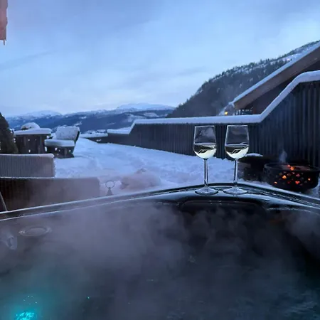 Chalet Jacuzzi & Sauna Hilltop With River Views Voss